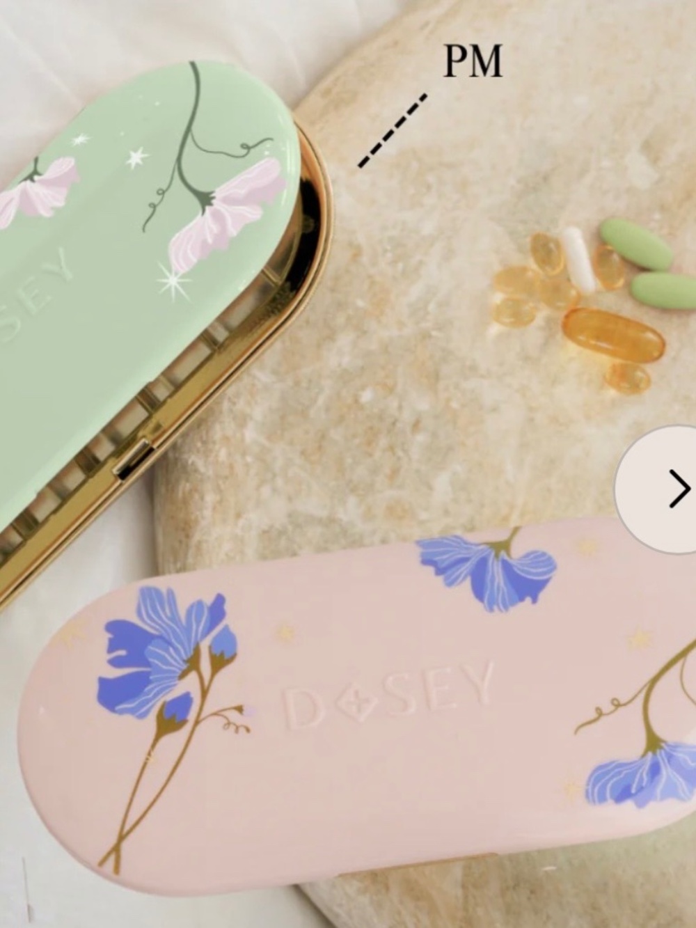 NEW Dosey AM/PM 7-Day Pill Case Set in Dawn/Dusk